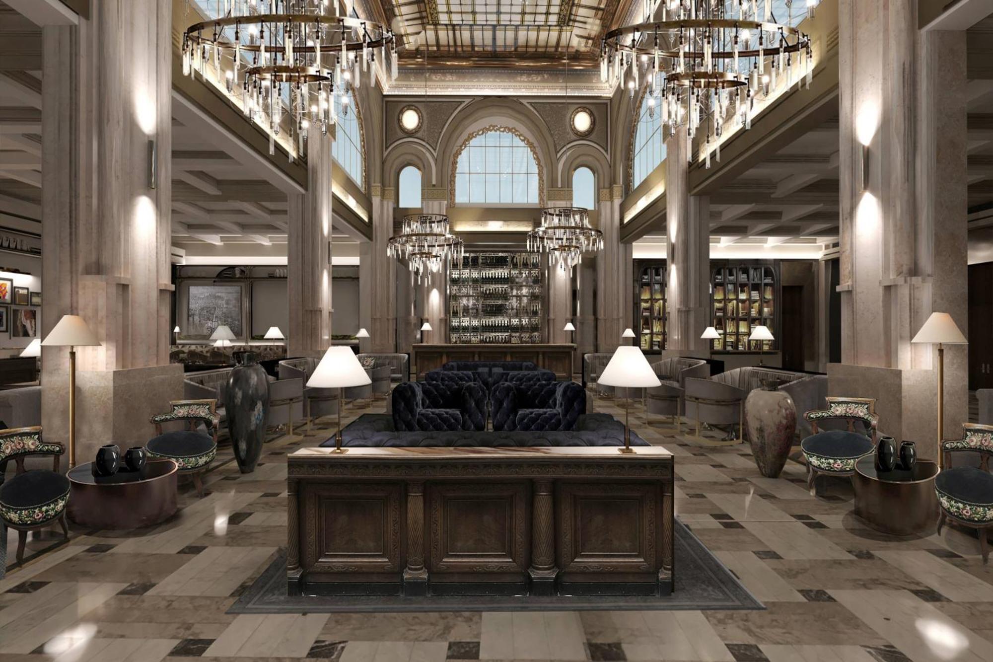 The Marmorosch Bucharest, Autograph Collection Hotel Exterior foto The lobby of the hotel